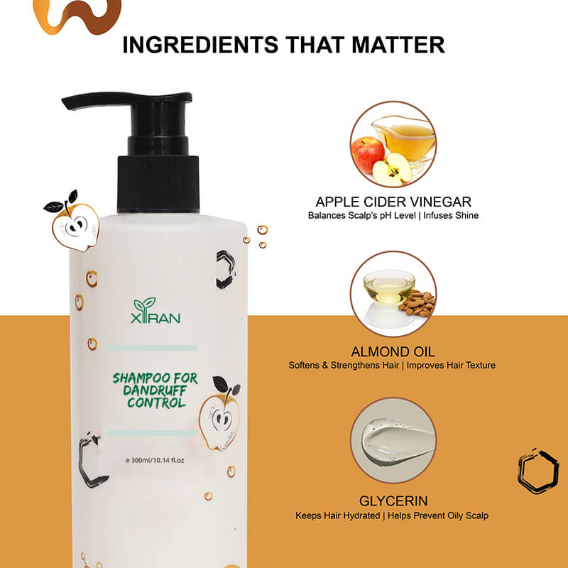 private label apple cider vinegar shampoo for dandruff oil control